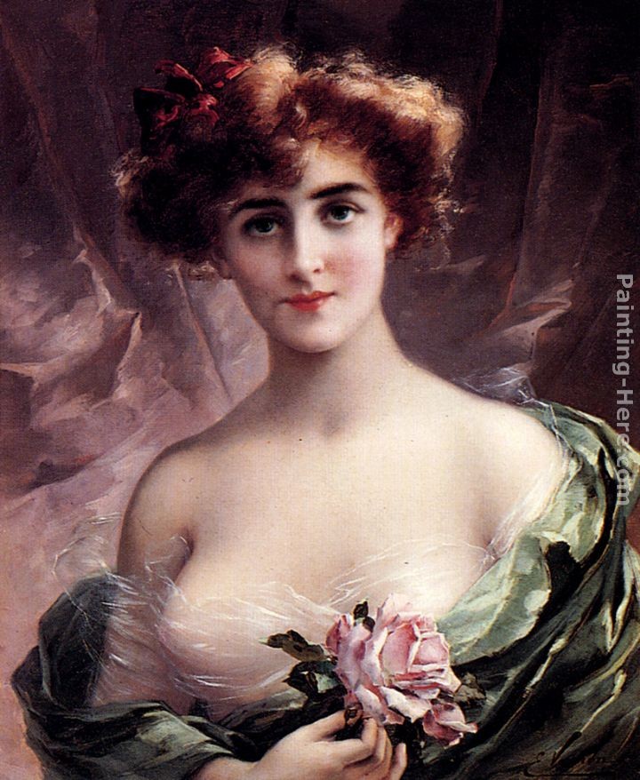 Emile Vernon The Pink Rose